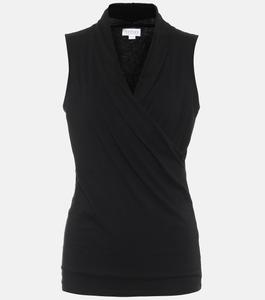 Топ Adelise из эластичного хлопкового джерси VELVET, черный