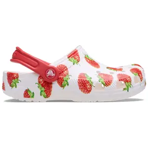 Детские сабо Classic Fresh Fruits Clog K Crocs, белый/красный