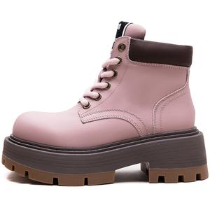 MATA Короткие женские ботинки Martin 6 см розовые, цвет Pink