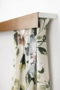 Карниз для штор GARESA "Пластиковый карниз с крышкой", 1 направляющая, желаемая длина, потолочный монтаж, выдвижной, легкий монтаж, простой 220 см, цвет kirschbaum