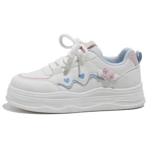 Babaya Нескользящие износостойкие низкие кроссовки для скейтбординга женские, белые, синие