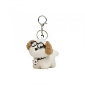 Плюшевый кулон Bell Glass Puppy Dolls высота 13см Lionf, белый