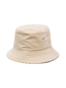 Burberry Kids двусторонняя панама в клетку, коричневый