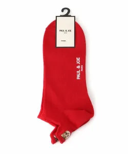 (M)PAUL & JOE/Paul & Joe Nunett Короткие носки с вышивкой на каблуке