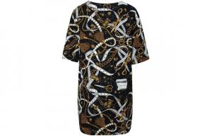 MOSCHINO Женское черное платье с коротким рукавом