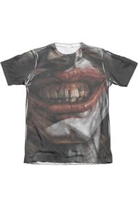 Футболка с коротким рукавом Batman Asylum для взрослых из полиэстера/хлопка Gildan, белый