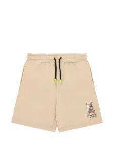 Шорты с графическим принтом и шнурком Barrow Kids, бежевый