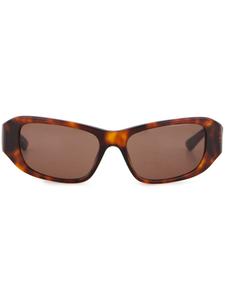 Balenciaga Eyewear солнцезащитные очки Tuesday в прямоугольной оправе, коричневый