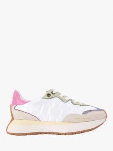 Нейлоновые стеганые кроссовки Kurt Geiger London, White/Multi