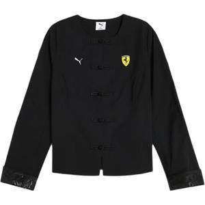 PUMA Рубашка Ferrari, SS25, женская, черная
