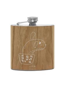 Mr. & Mrs. Panda Фляга Flachmann Hund Entspannen ohne Spruch in Braun