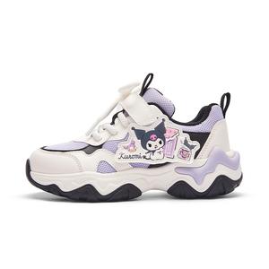 Кроссовки Sanrio x Cushioning, устойчивые к истиранию, дышащие, нескользящие, с низким верхом для детей и подростков BALABALA, белый/фиолетовый