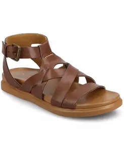 Женские сандалии Mistee Strappy Fisherman Flat Journee Collection, коричневый