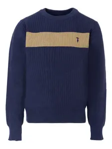 Свитер с ребристым узором TRUSSARDI JUNIOR, синий