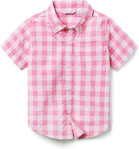 Футболка Janie and Jack Boys Gingham Top (Toddler/Little Kid/Big Kid), розовый