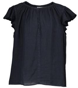 Льняной топ Ирен Velvet, темно-синий