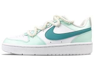 Кроссовки Nike Court Borough Skateboarding Shoes Women's Low-top Green, белый