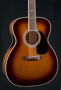 Martin M 0000 Кастомный Флеймд Мейпл и Высокогорная Швейцарская Ель Полный Амбертон Новый - Амбертон