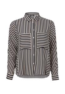 Блузка Современная блузка с полосатым узором по всей поверхности Frapp, цвет Navy Multicolor