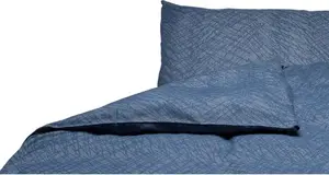 Постельное белье DAVID фланель текстурированная синяя 140x200см David Fussenegger