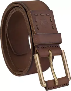 Мужской джинсовый ремень Timberland шириной 40 мм с подтяжками, коричневый