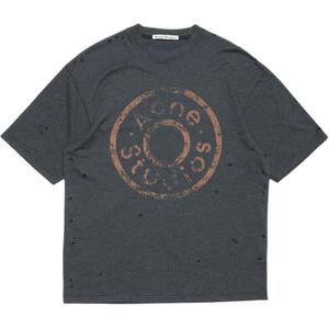 Футболка с принтом логотипа Acne Studios, черный