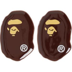 A BATHING APE Керамическая тарелка M Brown 14cm