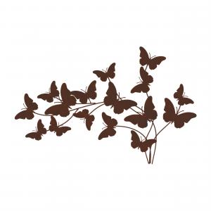Панно на стену Melrose International Butterfly, 73 см, коричневый