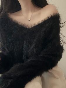 Вязаные топы с ворсом. Женские топы Doux Belle, цвет Black