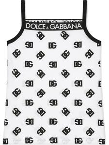 Dolce & Gabbana топ с логотипом DG, белый
