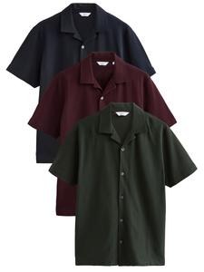 Рубашка на пуговицах классического кроя Next, темно-синий/темно-зеленый/бордовый