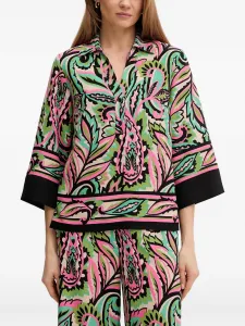 Узорчатый топ с рукавами три четверти Joseph Ribkoff, бежевый