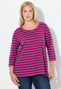 Топ Ulla Popken Long sleeved top, Pale Purple/Purple