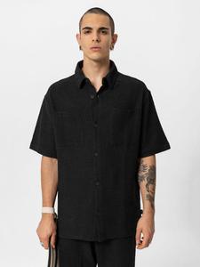 Удобная рубашка на пуговицах VAMOS CLO, черный