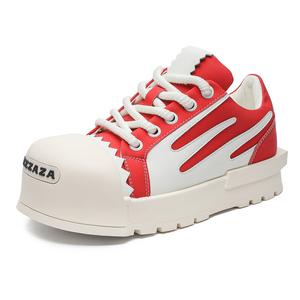 Высокопрочные водонепроницаемые низкие кеды с эффектом увеличения роста унисекс HAPPY DINO, красный