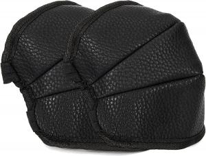 Термический наколенник для мотоцикла Cold Protective Gear зимний теплый waterproof PU Leather для лыж и подледной рыбалки легко надевается Rock88, Black