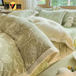 Yalu Комплект постельного белья 1,5 м, 4 предмета: пододеяльник 200x230 см