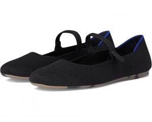 Балетки Rothy's The Square Mary Jane, черный