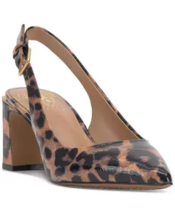 Патентованные туфли-лодочки Hamden-B Slingback Vince Camuto, слоновая кость/кремовый