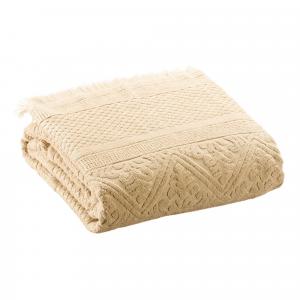 Банное полотенце Zoé ваниль, 100 x 180 см Vivaraise, бежевый