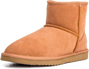 Женские классические зимние сапоги AUSLAND из натуральной замши, водонепроницаемые, Chestnut Ankle Boots