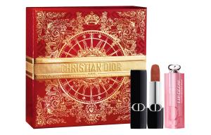 DIOR Подарочный набор помады Heartbeat Red с ограниченным выпуском к Новому году, увлажняющий, 3,2 г + 3,5 г