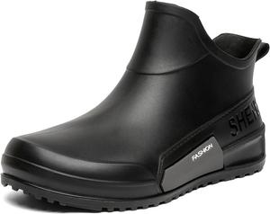 Женские резиновые сапоги на каждый день, удобные для прогулок, садоводства и повседневной носки, с противоскользящей подошвой Generic, Black