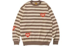 Полосатый длинный свитер HUMAN MADE, желтый