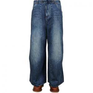 Джинсы с отделкой швом Needles, синий