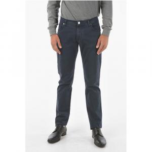 Синие хлопковые брюки Corneliani, Blue