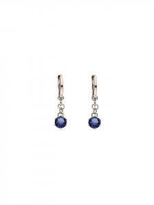 Faina Женские серьги-подвески серебристо-голубого цвета