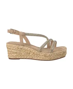 Сандалии на танкетке с ремешками Alma En Pena, бежевый