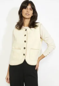 Текстурированный жилет без рукавов Lolaliza, Vanilla White