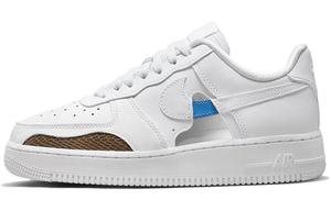 Кроссовки Nike Air Force 1 Low '07 с вырезами, белые (W)